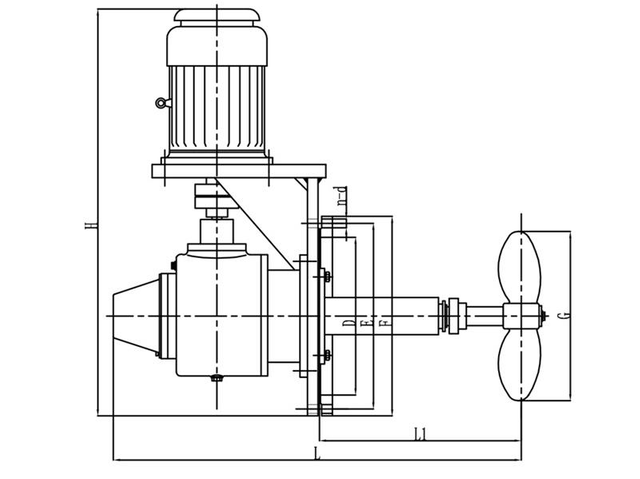 Misturadores da indústria química de entrada lateral para tanques grandes